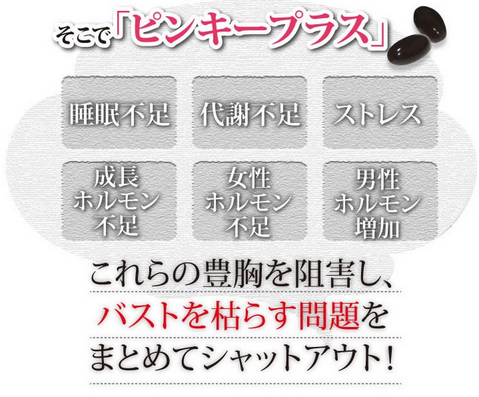 ピンキープラス」はココがスゴイ！他のバストサプリと違うある秘密とは